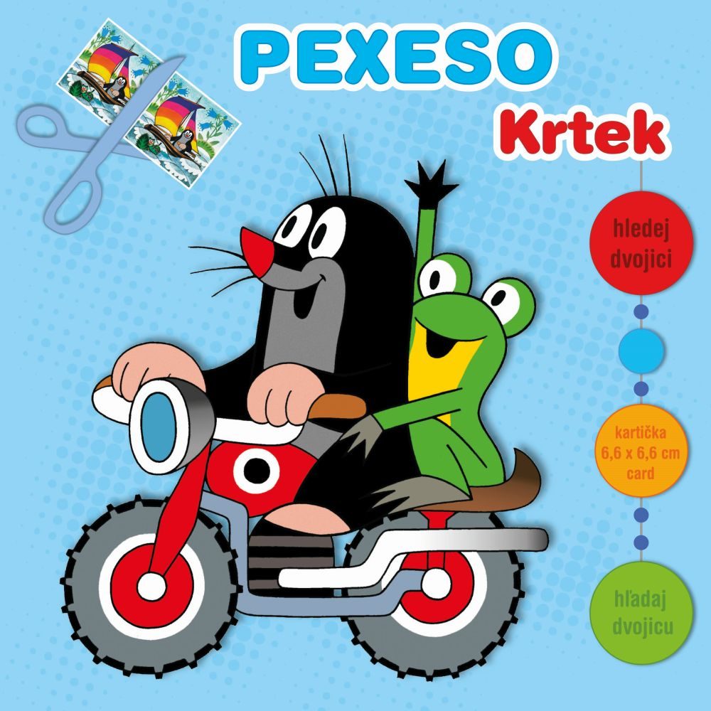 Levně Pexeso sešitové vystřihovací s MAXI kartičkami - Krtek