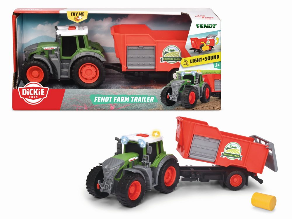 Levně Traktor Fendt s přívěsem 26cm