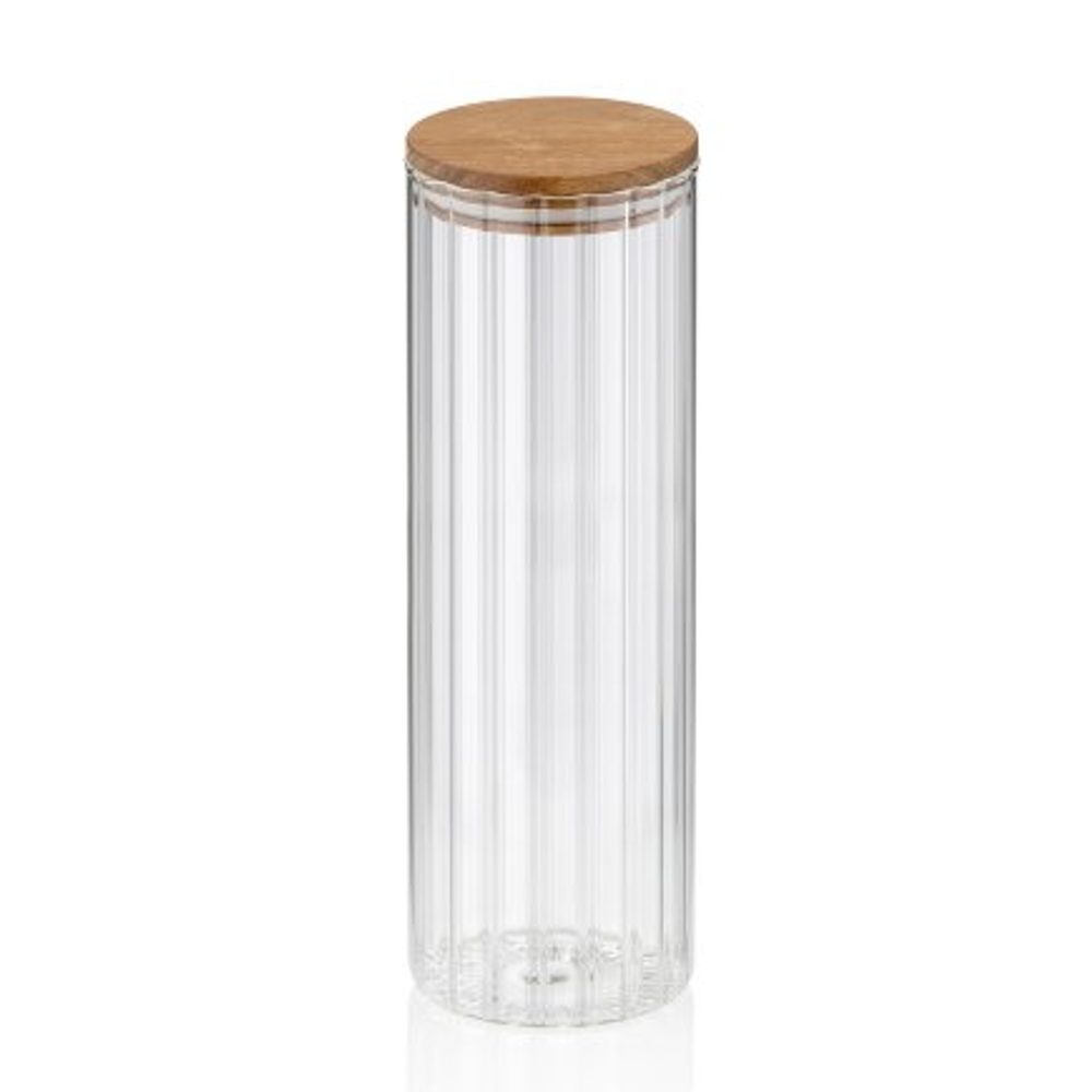 Levně KELA Zásobní dóza Dorothea sklo transparentní 27,0cm 9,0cm 1,5l KL-15285