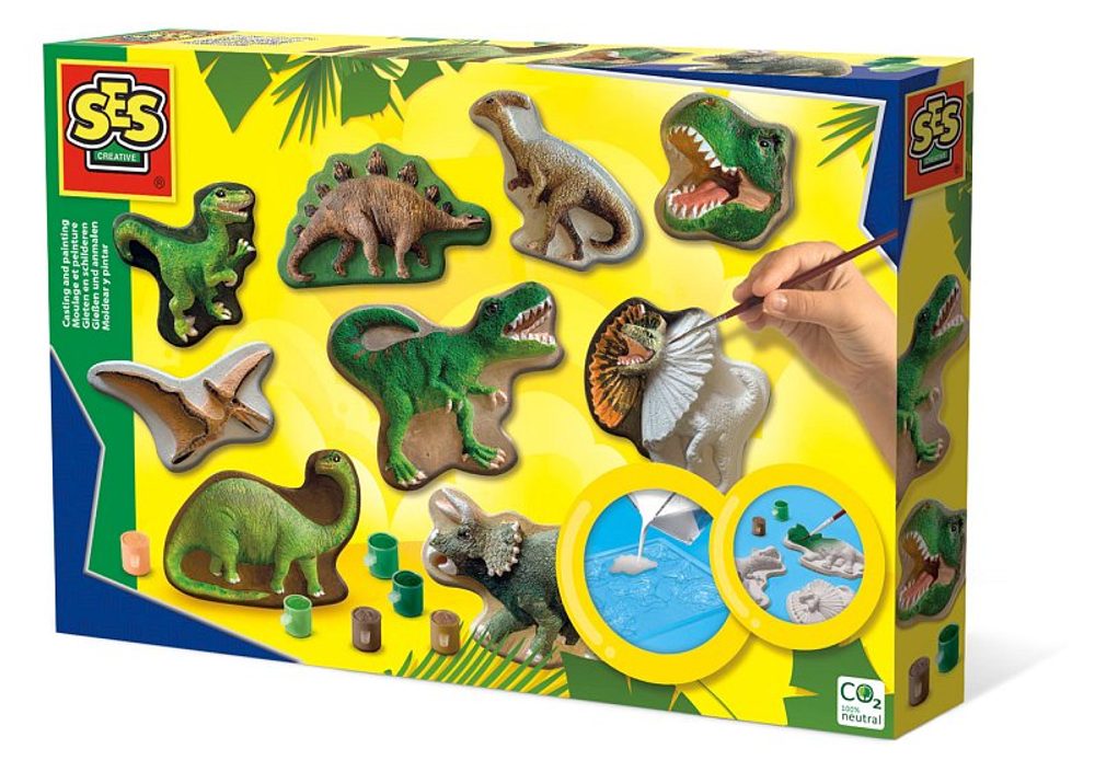 Levně Odlévání a malování - dinosauři