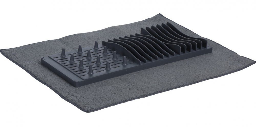 Levně EXCELLENT HOUSEWARE Odkapávač na nádobí skládací s držákem na talíře KO-101000540