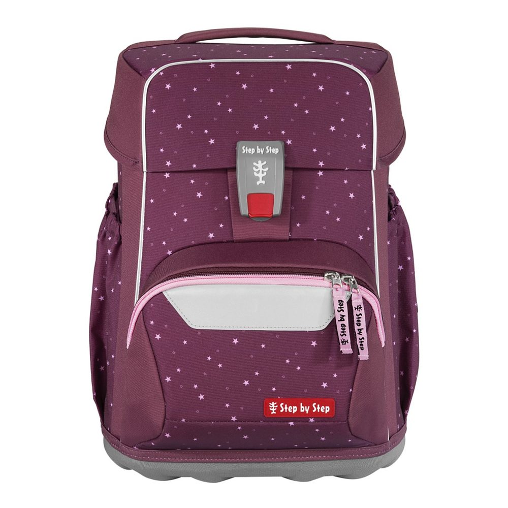 Levně Školní aktovka pro prvňáčky – 4 dílný set, Step by Step BASIS Berry Stars, AGR