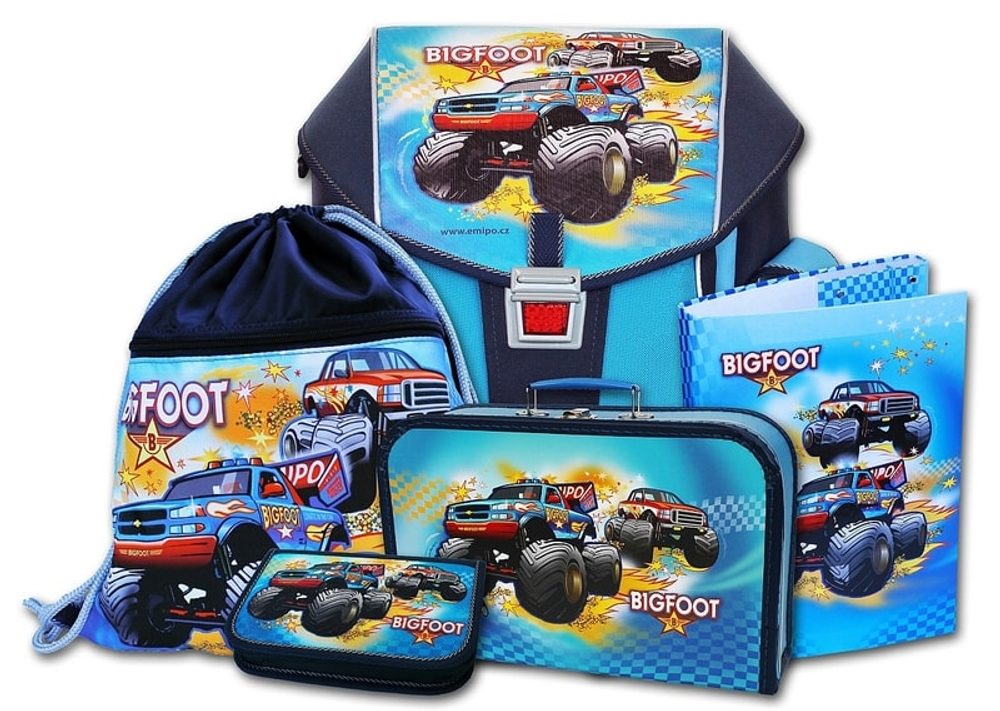 Levně EMIPO Školní aktovkový set ERGO ONE Bigfoot 5-dílný