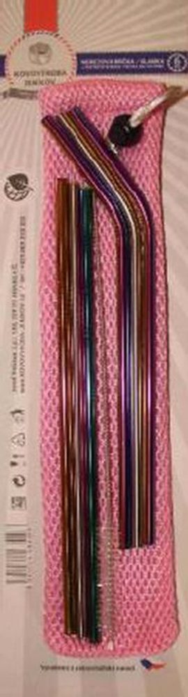 Levně brčko d 6mm, 21cm, 6ks, čistič+text.obal, NR