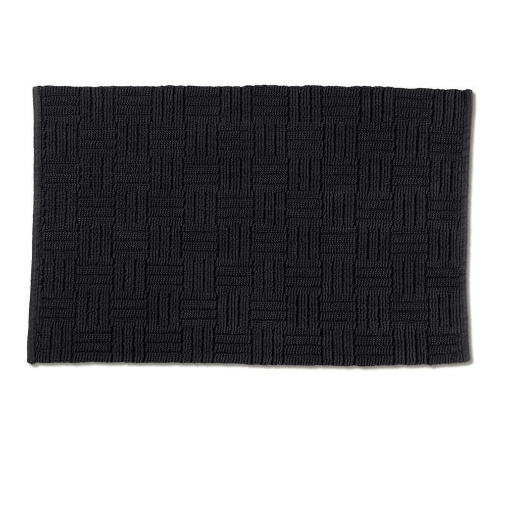 Levně KELA Koupelnová předložka Leana 80x50 cm bavlna žula šedá KL-23516