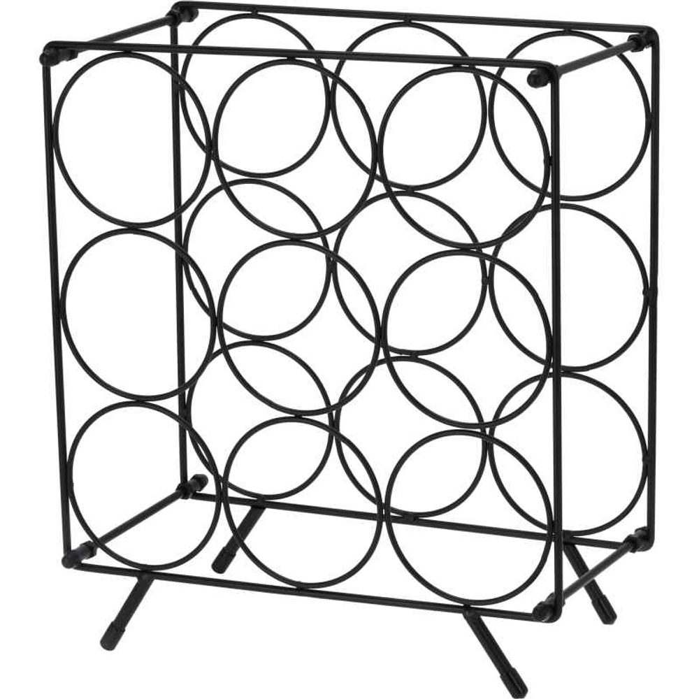 Levně EXCELLENT HOUSEWARE Kovový stojan na víno 9 lahví KO-DD1001030