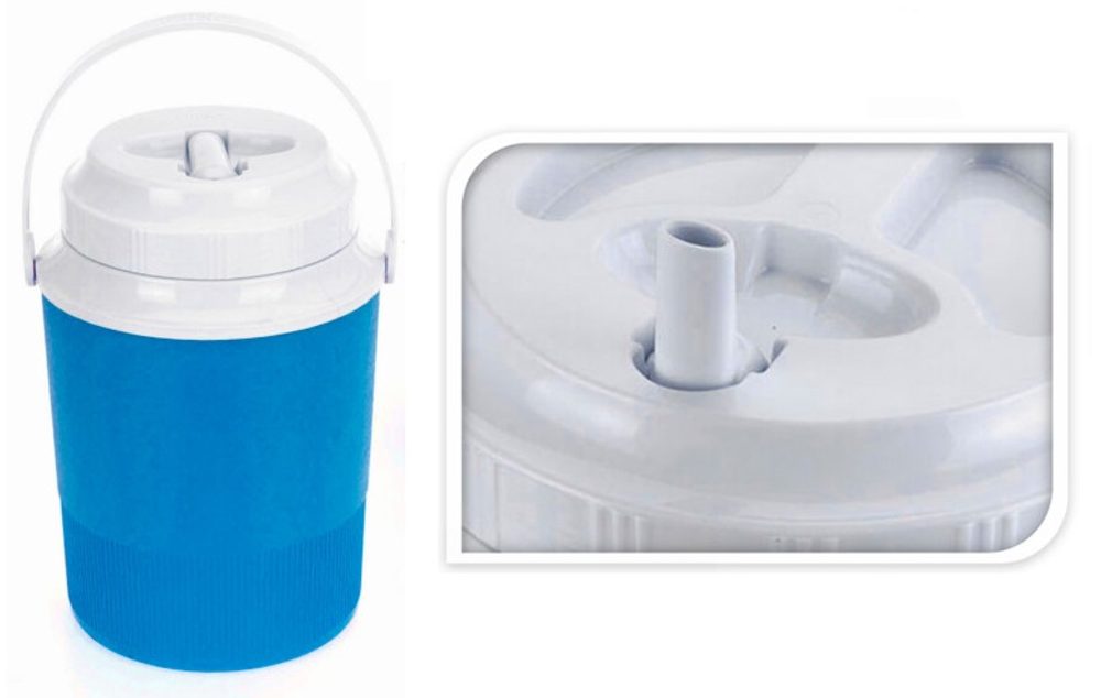 Levně termoska 2,4l, nápitka, ucho, d17x24,8cm, plast