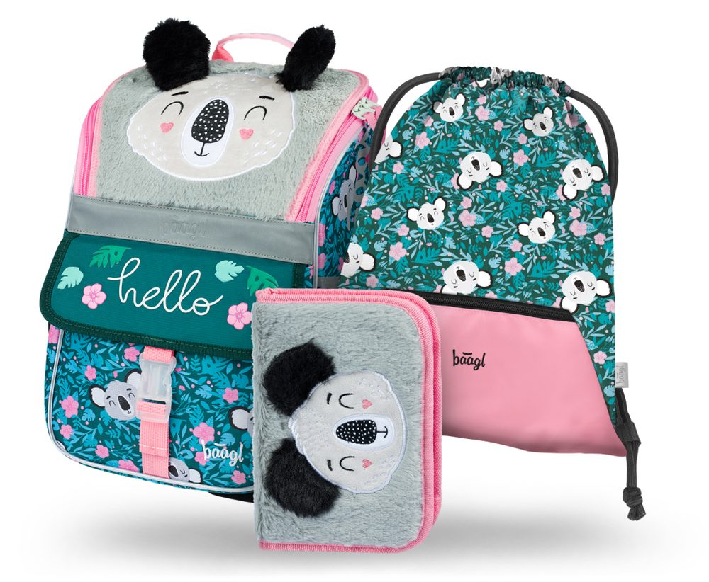 Levně BAAGL SET 3 Zippy Baby Koala: aktovka, penál, sáček