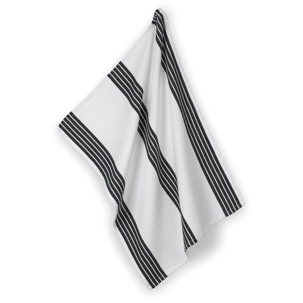 Levně KELA Utěrka Gianna 100% bavlna bílo-černé proužky KL-12785