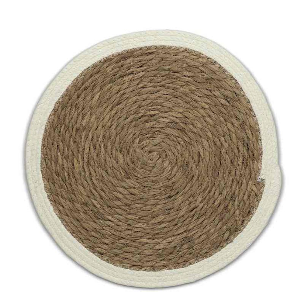 Levně KELA Prostírání Trava 90% mořská tráva/10% rafiový krém 0,7cm 38,0cm KL-12615