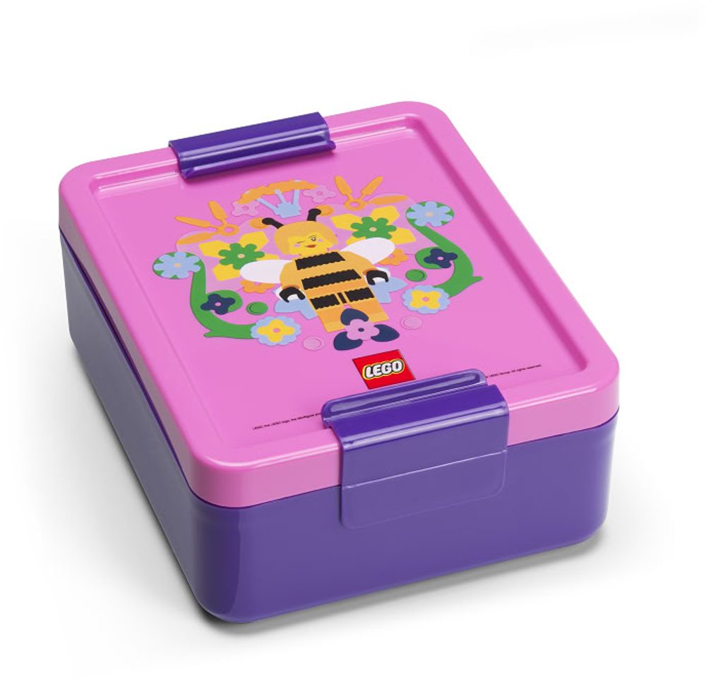 Levně LEGO Bee box na svačinu - fialová