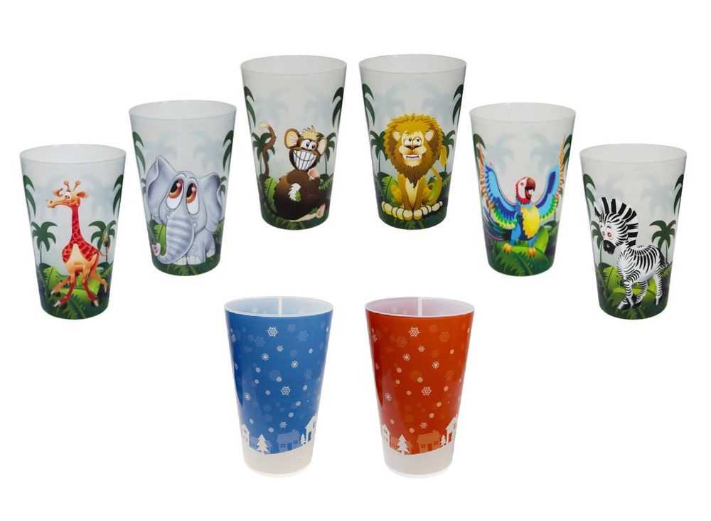 Levně kelímek 500ml VM, MIX DEKORŮ, plast