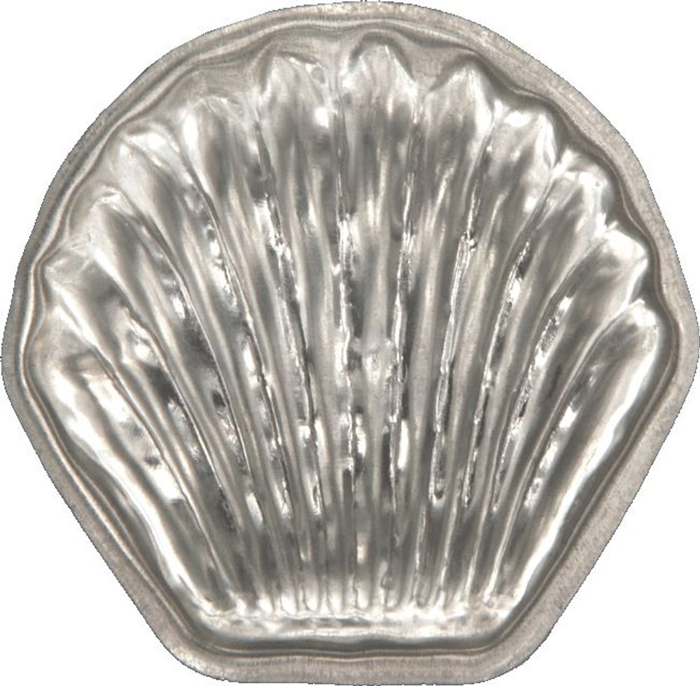 Levně form.Mušle, 4,5cm, 20ks sada, pocín