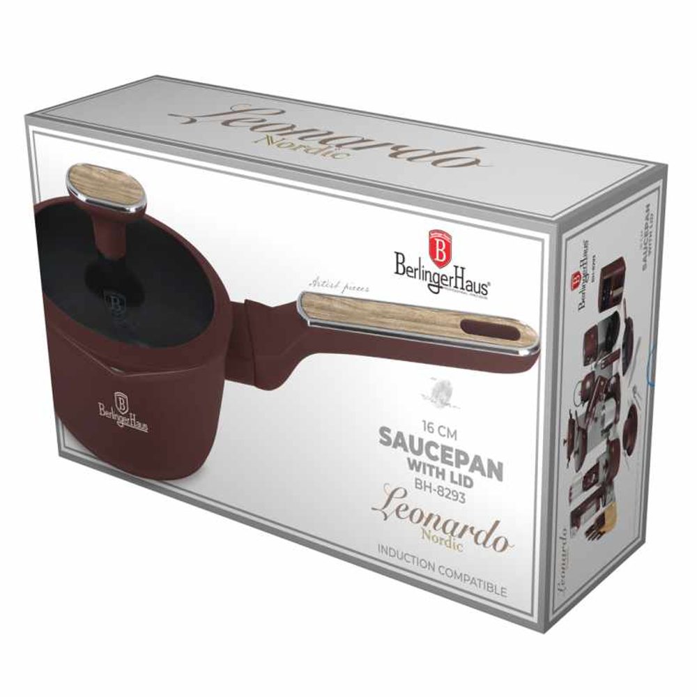 BERLINGERHAUS Rendlík s titanovým povrchem a poklicí 16 cm Leonardo Nordic Collection BH-8293
