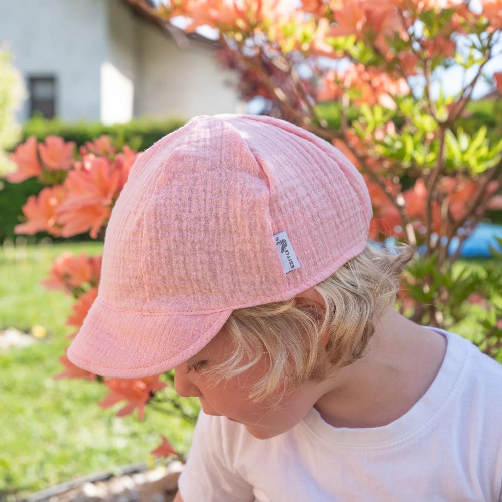 ESITO | Dětská kšiltovka mušelín Pink - růžová