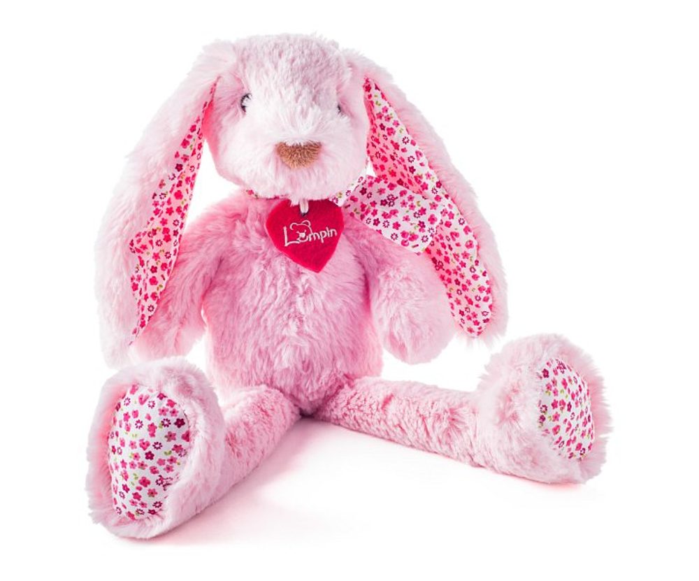 Levně LUMPIN Zajíc Stella růžový velký 38 cm