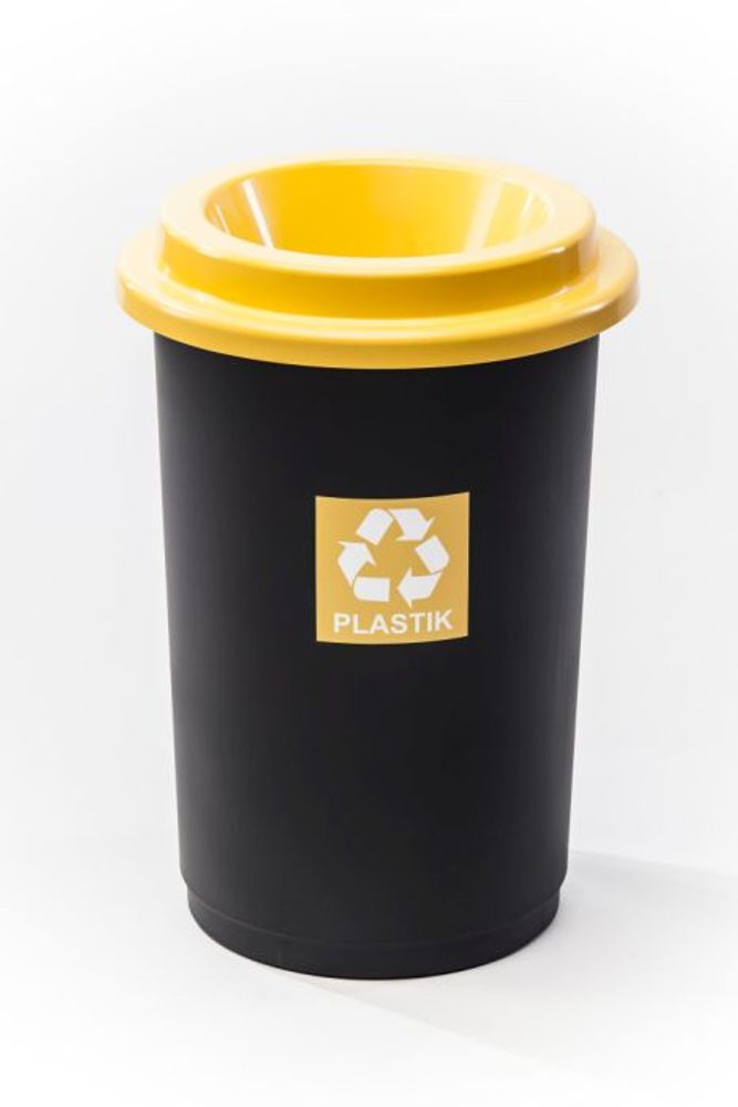 Levně koš odp.50l ECO BIN žlutý,tříd.odp.,plast