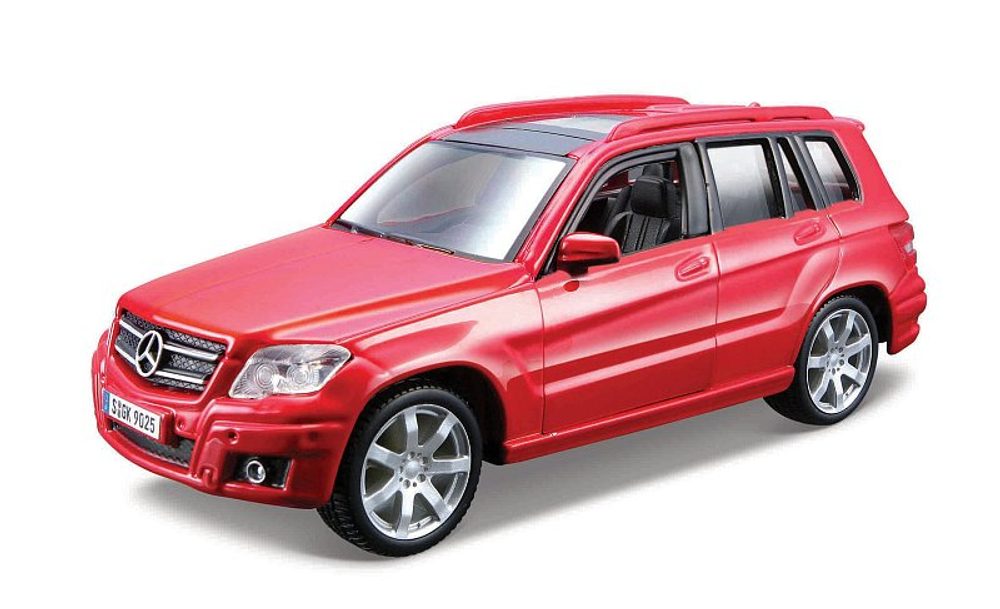 Levně Bburago - Auta HOBBY, Mercedes-Benz GLK-Class, červená, 1:32