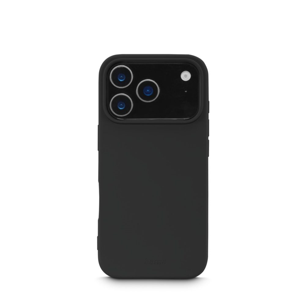 Levně Hama Fantastic Feel, kryt pro Apple iPhone 17 Pro, hebký povrch, černý