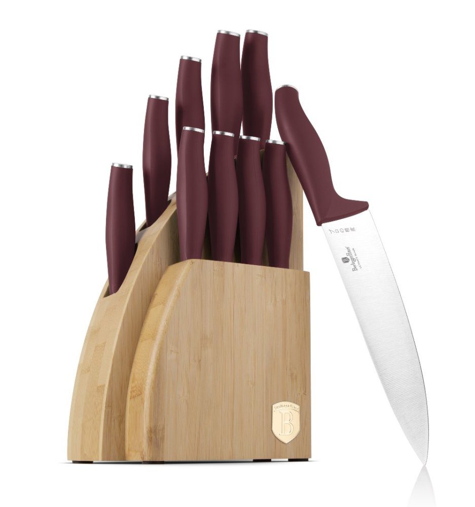 Levně BERLINGERHAUS Sada nožů se stojanem BAMBOO 10 ks Leonardo Collection BH-2980