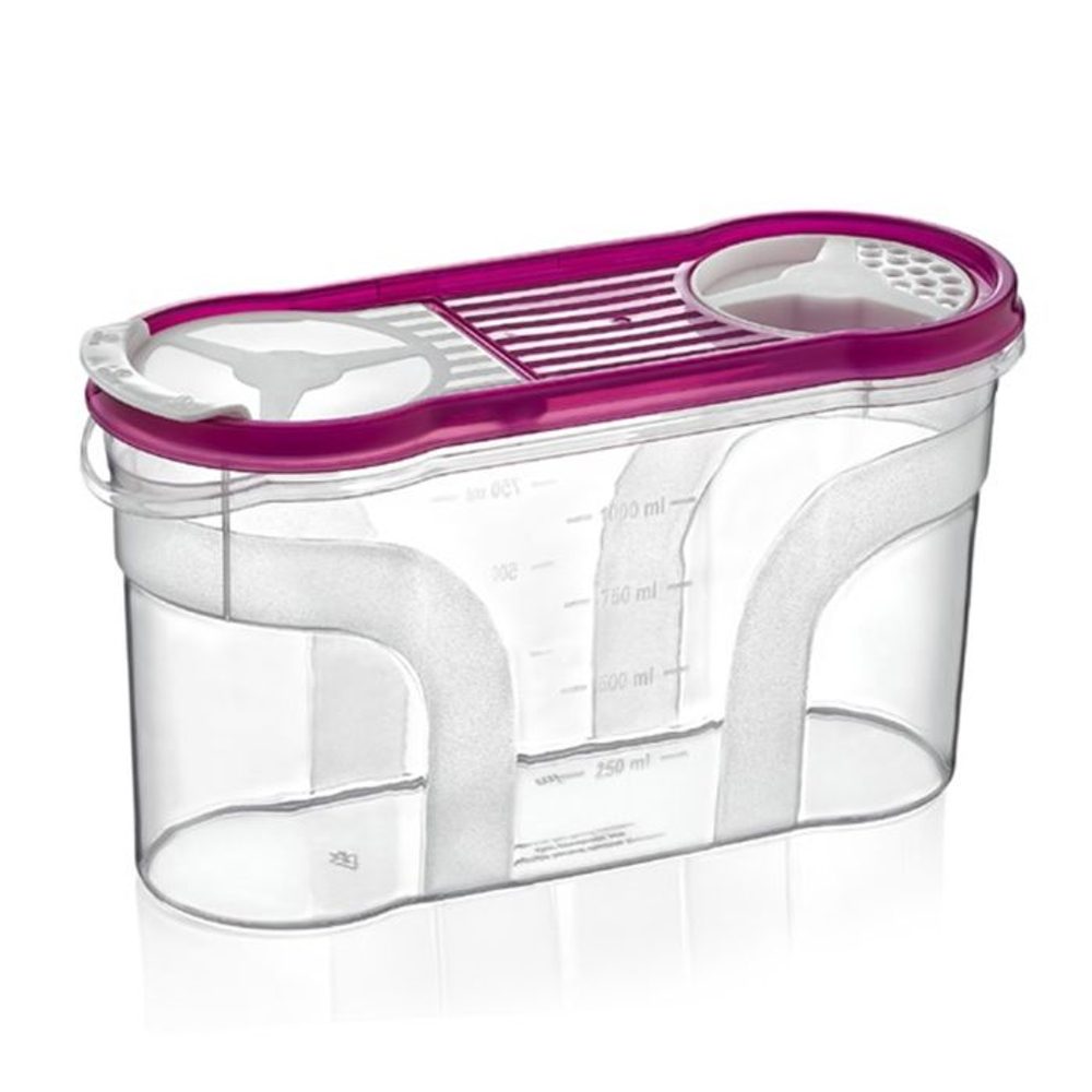Levně dóza 1,40l UNI na syp.potr.,transp.plast