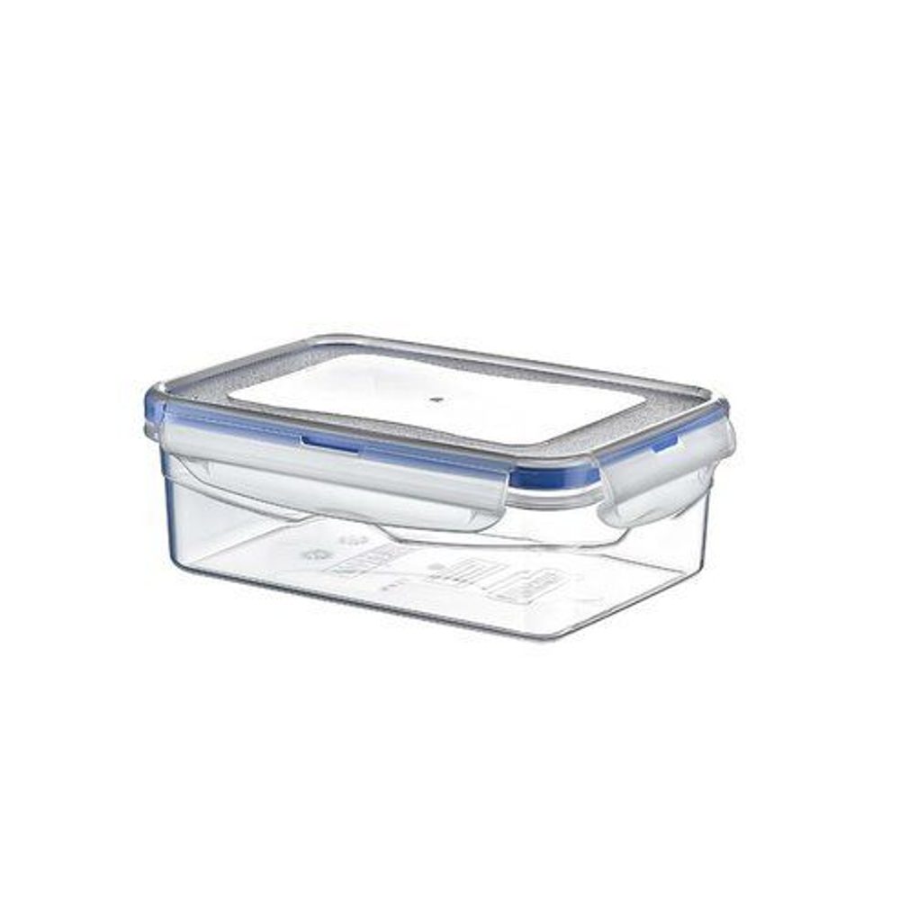 Levně dóza 1,4l obdél. 18x12,5x6cm, patentní víčko, plast