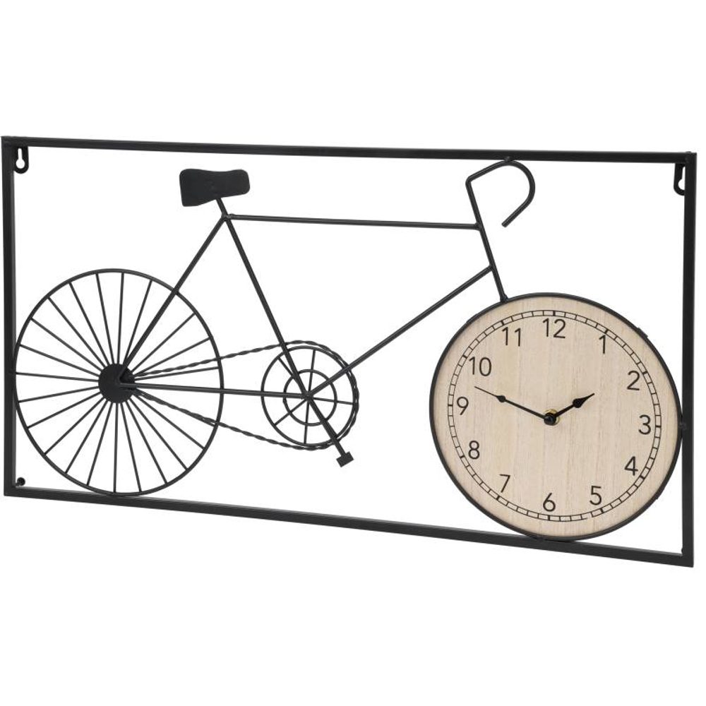 Levně HOMESTYLING Hodiny nástěnné dekorativní kolo KO-HZ1601330