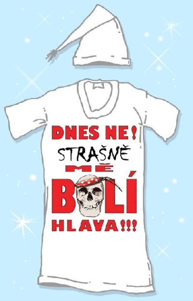 Noční košile - Dnes ne, strašně mě... - 3XL