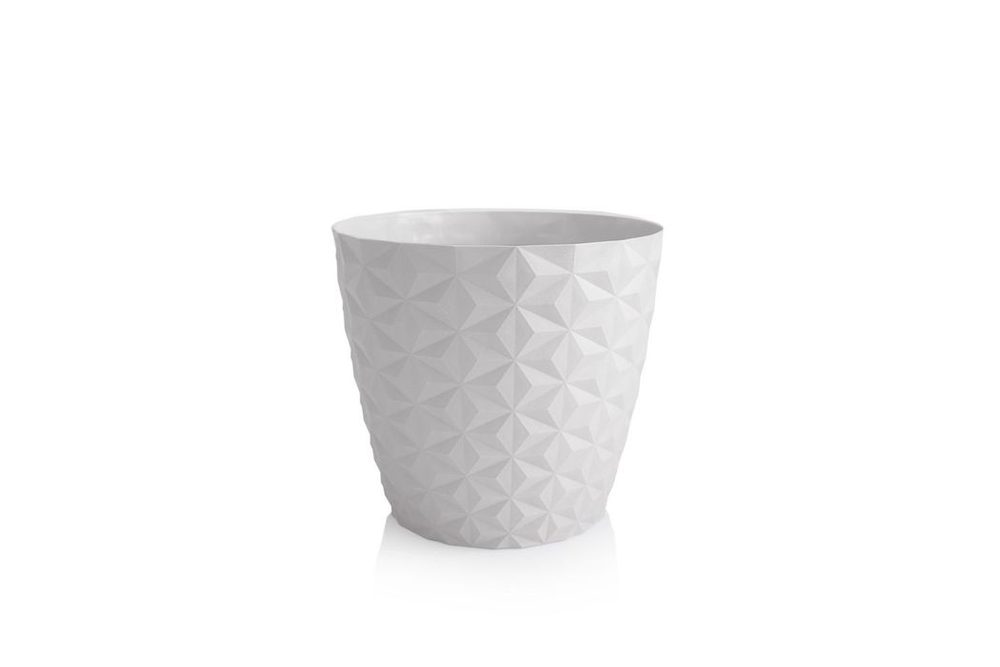 Levně obal d30cm CRYSTAL bílý matný, plast