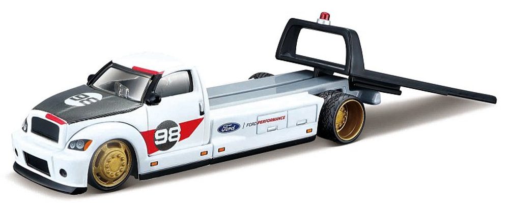 Levně Maisto Flatbed - 2021 Ford GT Heritage Edition, bílá, 1:64