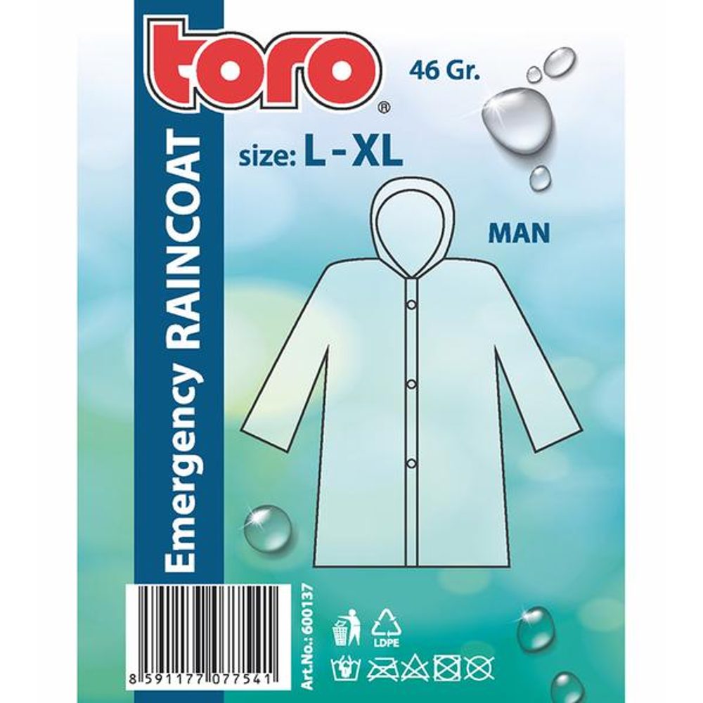 Levně TORO PLÁŠTĚNKA PRO MUŽE, VEL: L - XL