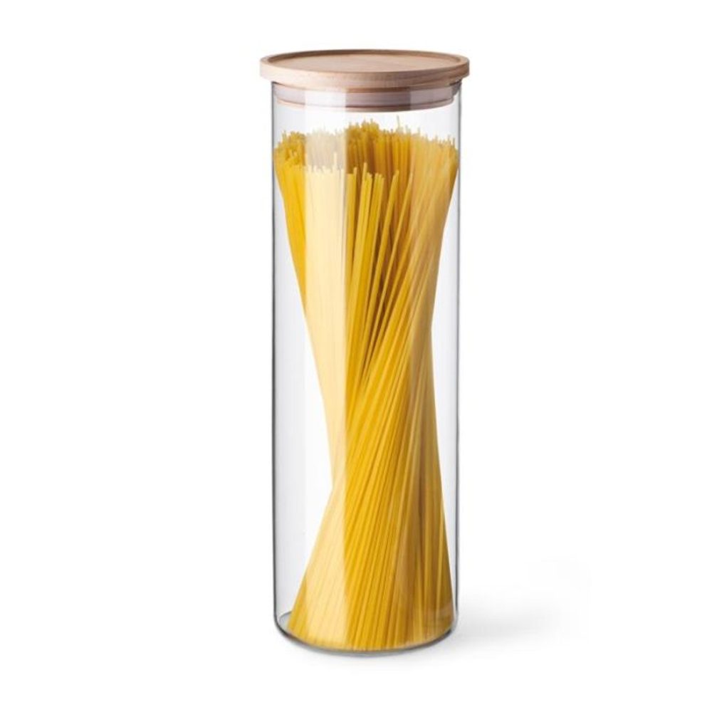 Levně dóza 1,80l, d96x290mm, sklo, na špagety-dřev.víko SIMAX