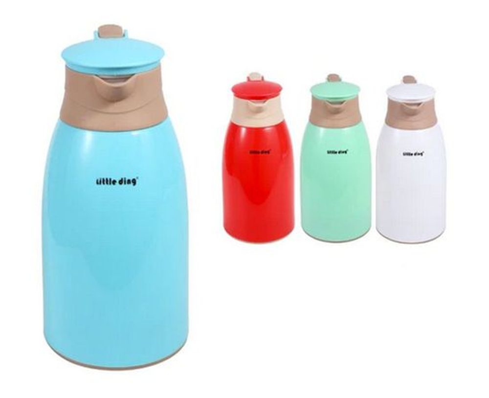 Levně termokonvice 1,6l, MIX barev, sklo/plast
