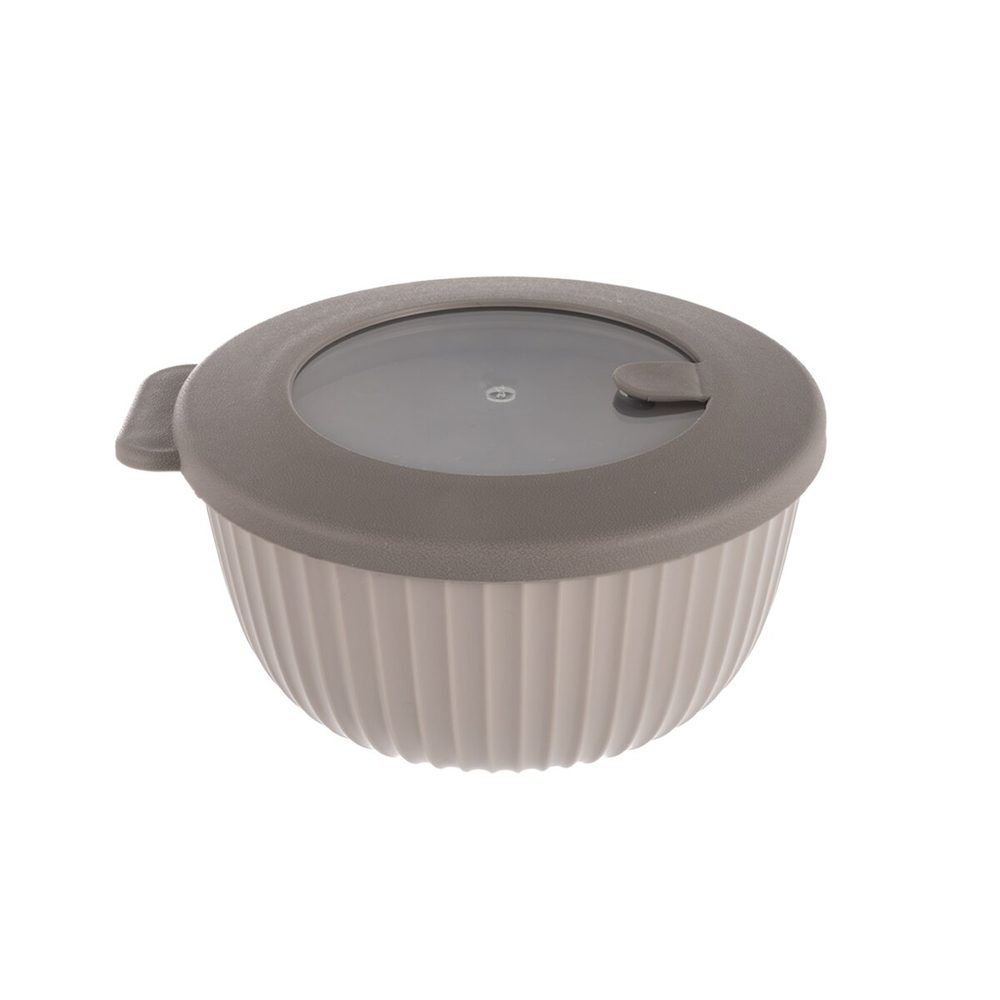Levně O Miska UH+víko Dora pr. 12 cm světle hnědá