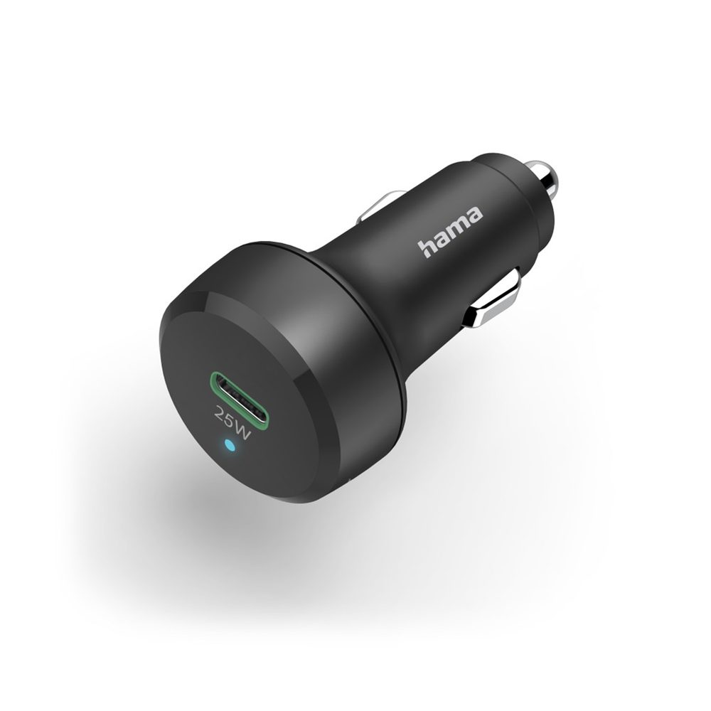 Levně Hama rychlá USB nabíječka do vozidla, USB-C PD/QC 25 W