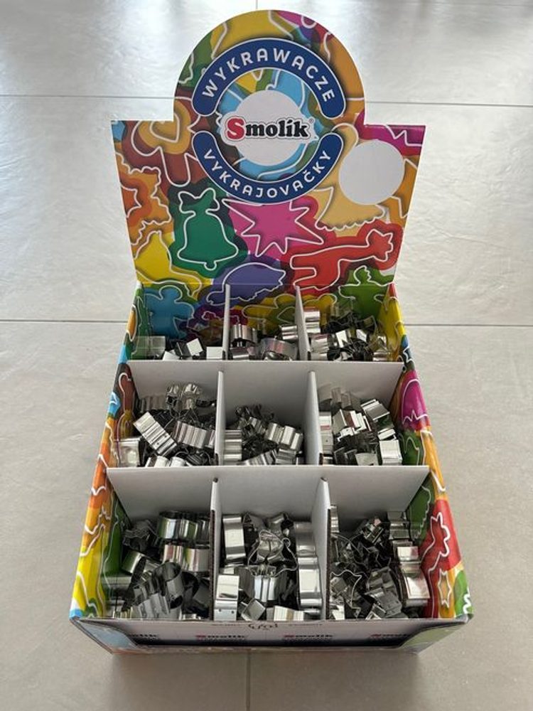 Levně display vykrajovačky 9druhů po 20ks
