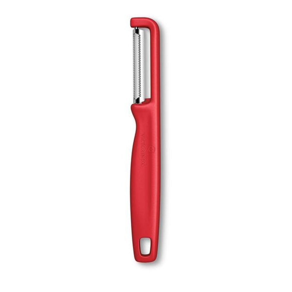 Levně VICTORINOX ŠKRABKA IOTA S VROUBKOVANÝM OSTŘÍM ČERVENÁ