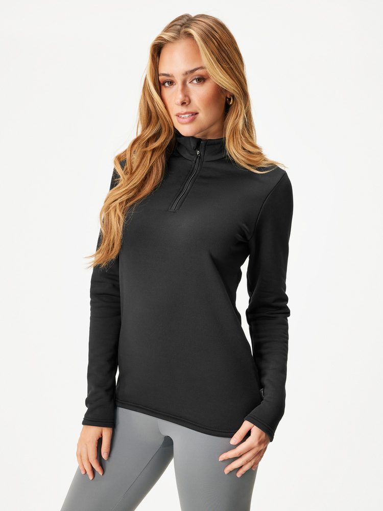 Levně Unuo Dámská fleecová mikina Tecnostrech, Černá - 3XL