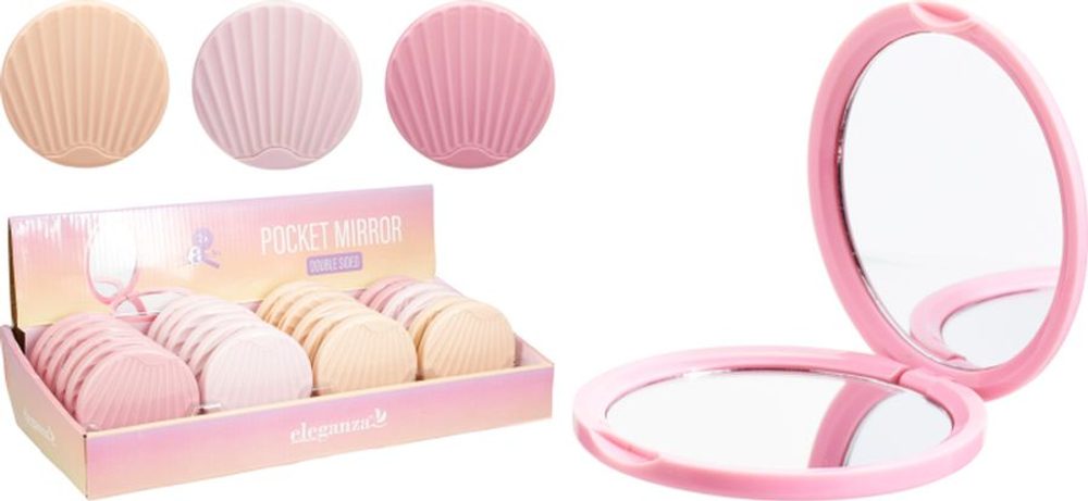 Levně zrcátko oboustranné, zavírací