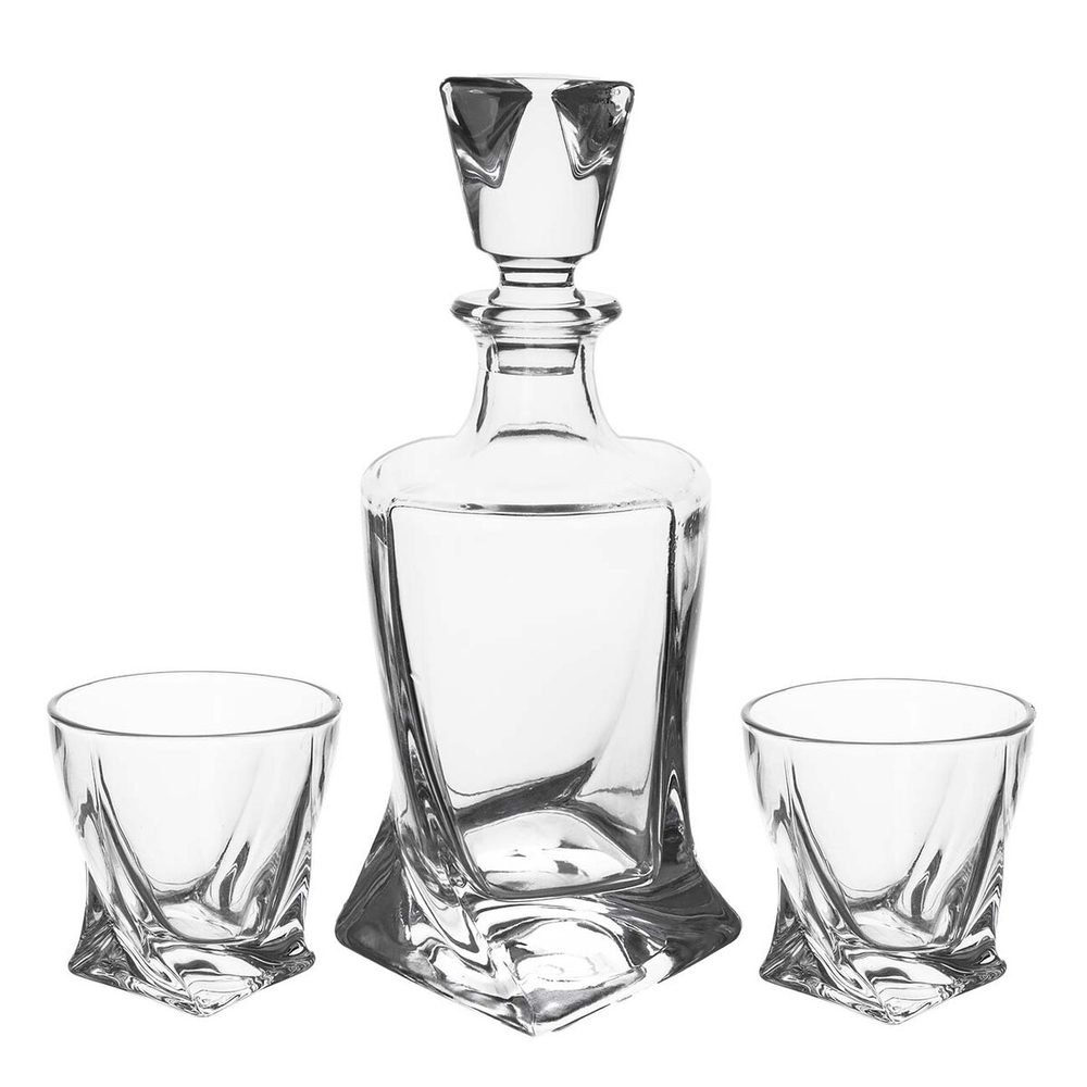 Levně Karafa na whisky Imperial 0,77 l+2 sklenice, sada