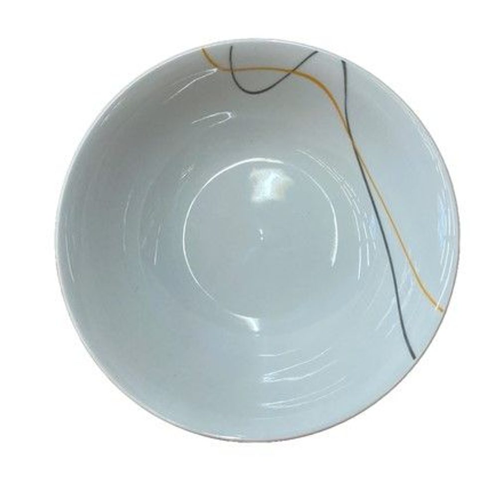 Levně miska d18cm polév. PROUŽKY M290, keramika