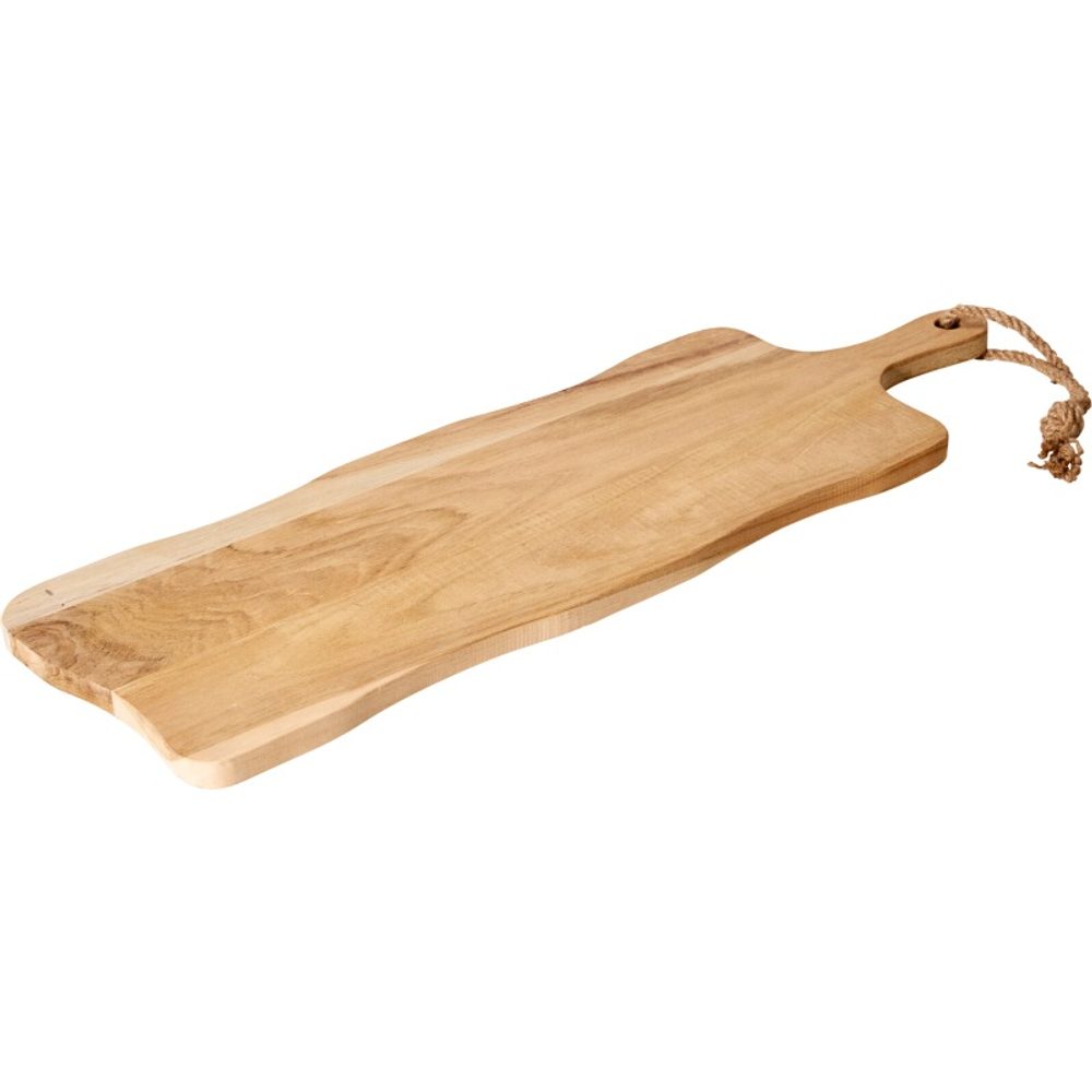Levně EXCELLENT HOUSEWARE Prkénko krájecí a servírovací teak s rukojetí 59x20 cm KO-J18000040