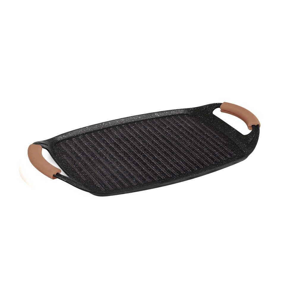 Levně BERLINGERHAUS Grilovací deska s mramorovým povrchem 47 cm Rosegold Metallic Line BH-8164