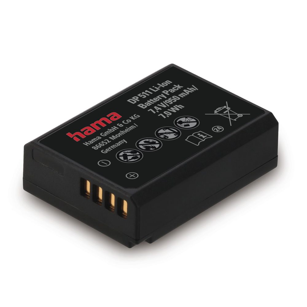 Levně Hama fotoakumulátor typ Canon LP-E10, Li-Ion 7,4 V/950 mAh