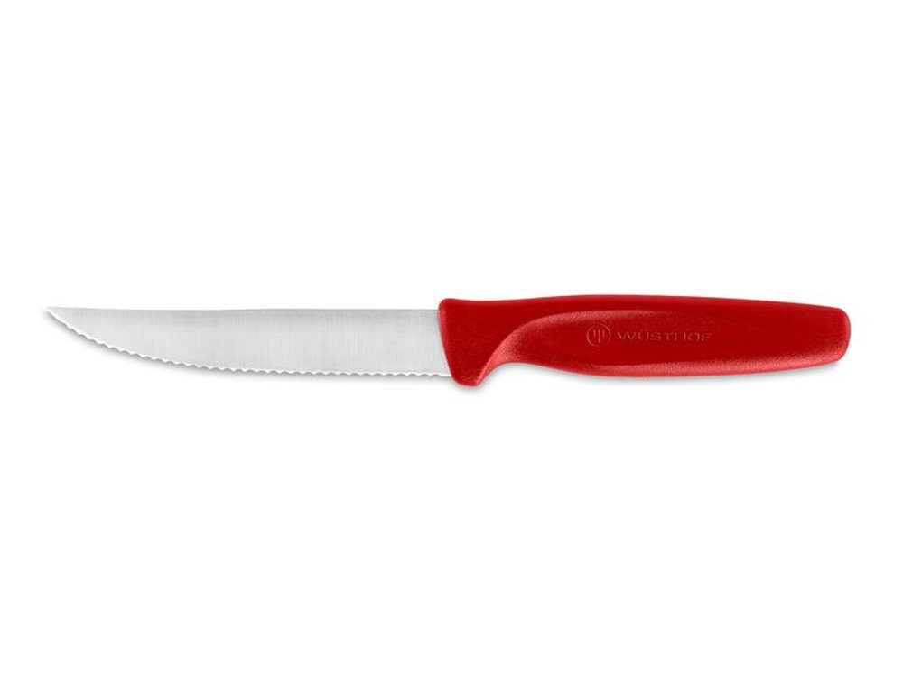 Levně Wüsthof NŮŽ WÜSTHOF NA PIZZU-/STEAK 10 CM, ČERVENÁ