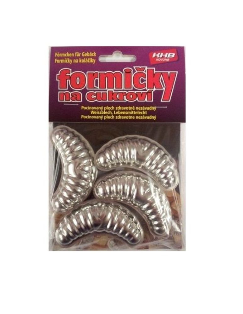 Levně form.Rohlíček malý, 5,5 cm, 30ks sada, pocín