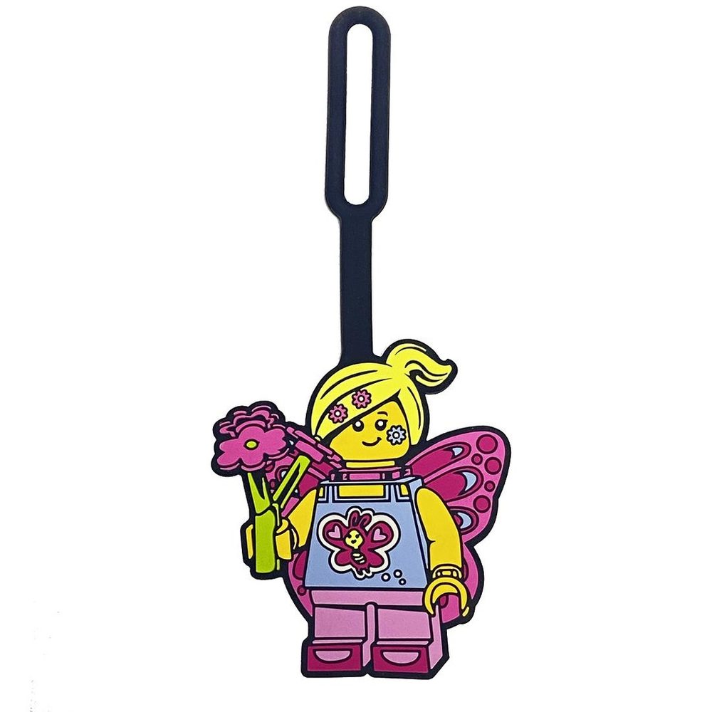 Levně LEGO Iconic Jmenovka na zavazadlo - Motýlí dívka