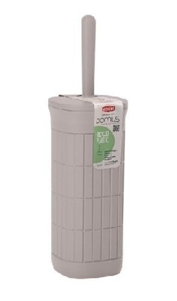 Levně WC souprava šedá, DOMUS, 40x11,5x11,5cm, plast