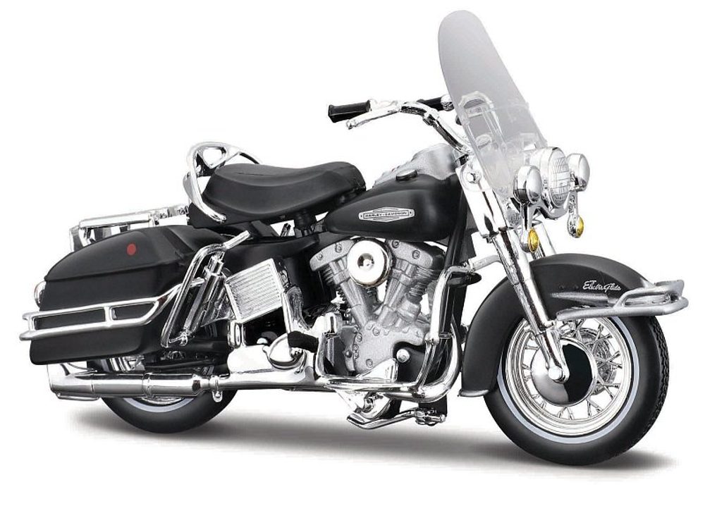 Levně Maisto - HD - 1966 FLH Electra Glide®, matně černá, 1:18