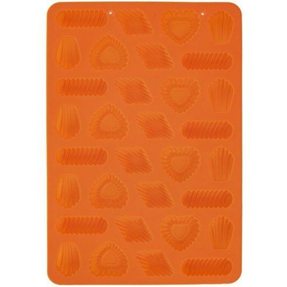 Levně forma na 32ks PRACNY mix tvarů, oranž, 31x21cm, silikon